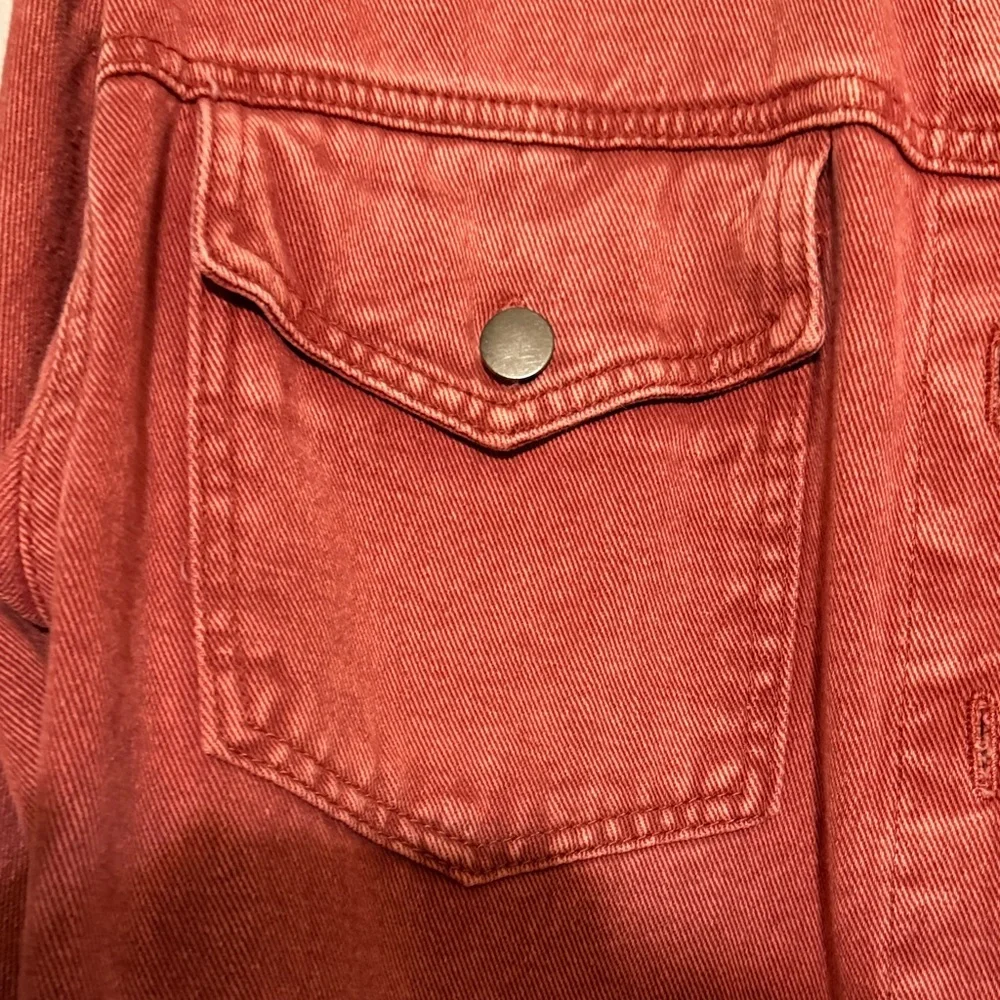 Chic Rust Button-Up Jacket - Picture 4 of 5